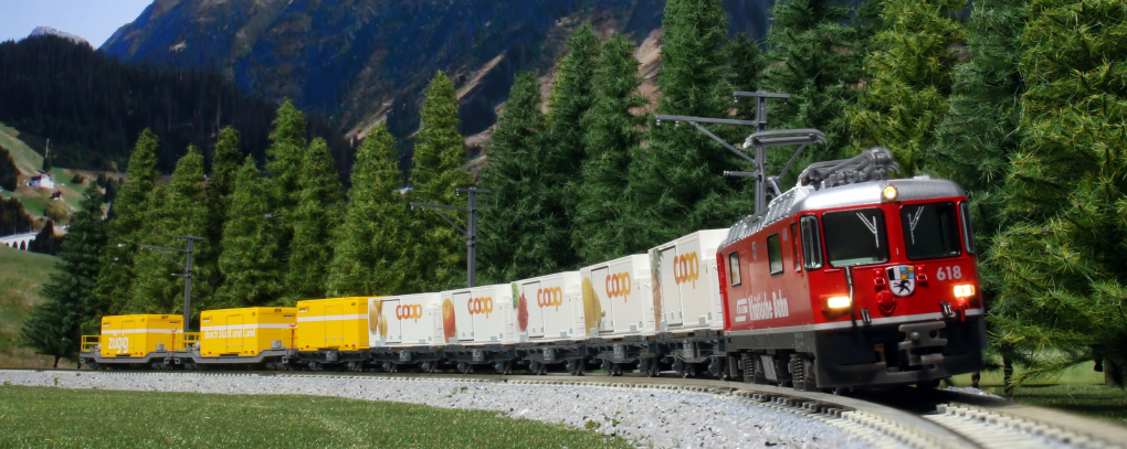 KATO 10-1731 レーティッシュ鉄道 コンテナ貨物列車8両セット Amazon | KATO Nゲージ レーティッシュ鉄道 コンテナ貨物列車 8