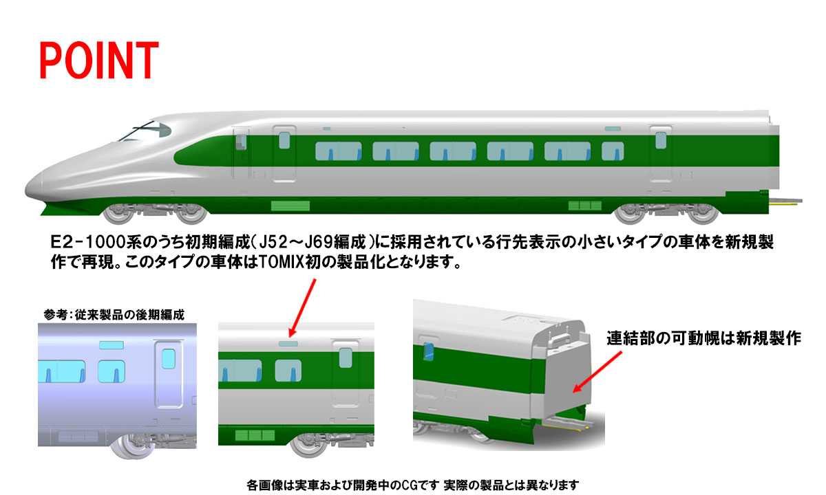 トミックス 97954 特企 E2系1000番台 東北・上越新幹線 J66編成・200系カラー 10両セット Nゲージ | TamTam Online  Shop