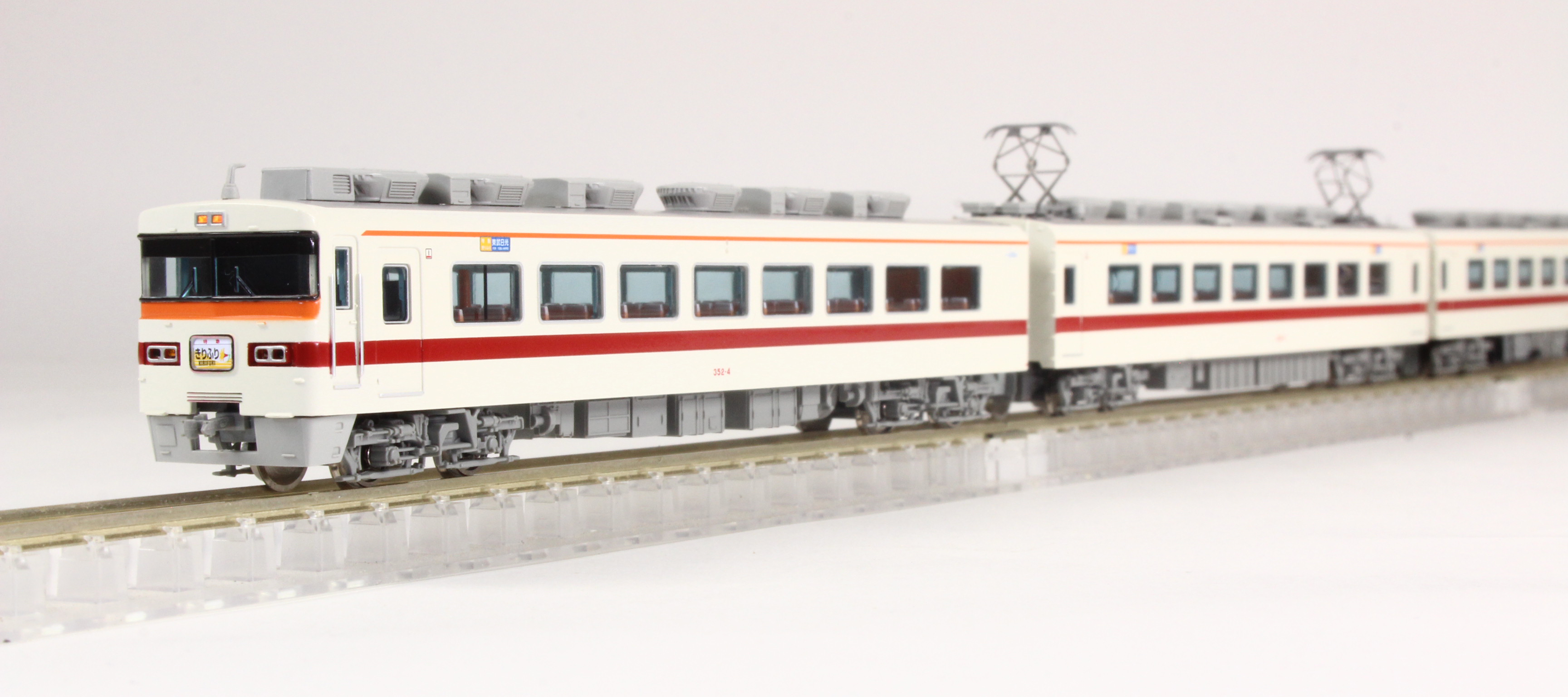 室内灯・車掌灯付 東武350型(352F) 特急きりふり A2098 マイクロエース A2098 東武350型 352F 特急きりふり 4両セット